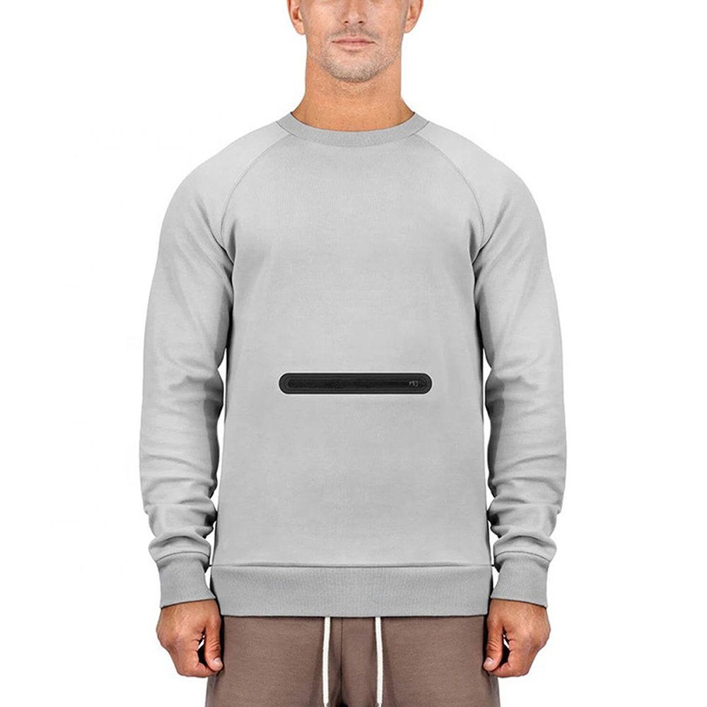 Wholesale Custom Embroidery Soft Fleece Crewneck Sweatshirt For Men