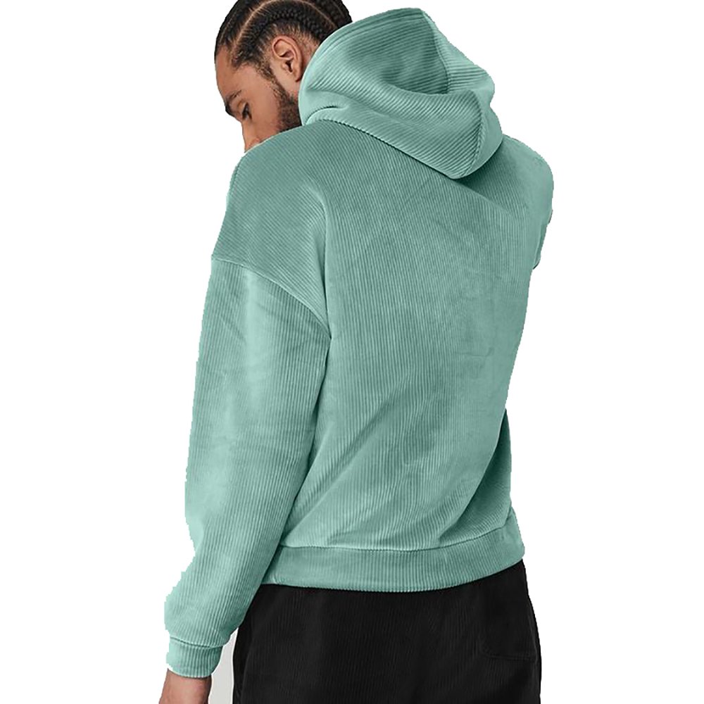 Vintage Oversized Essentialsed Velour Hoodie For Men
